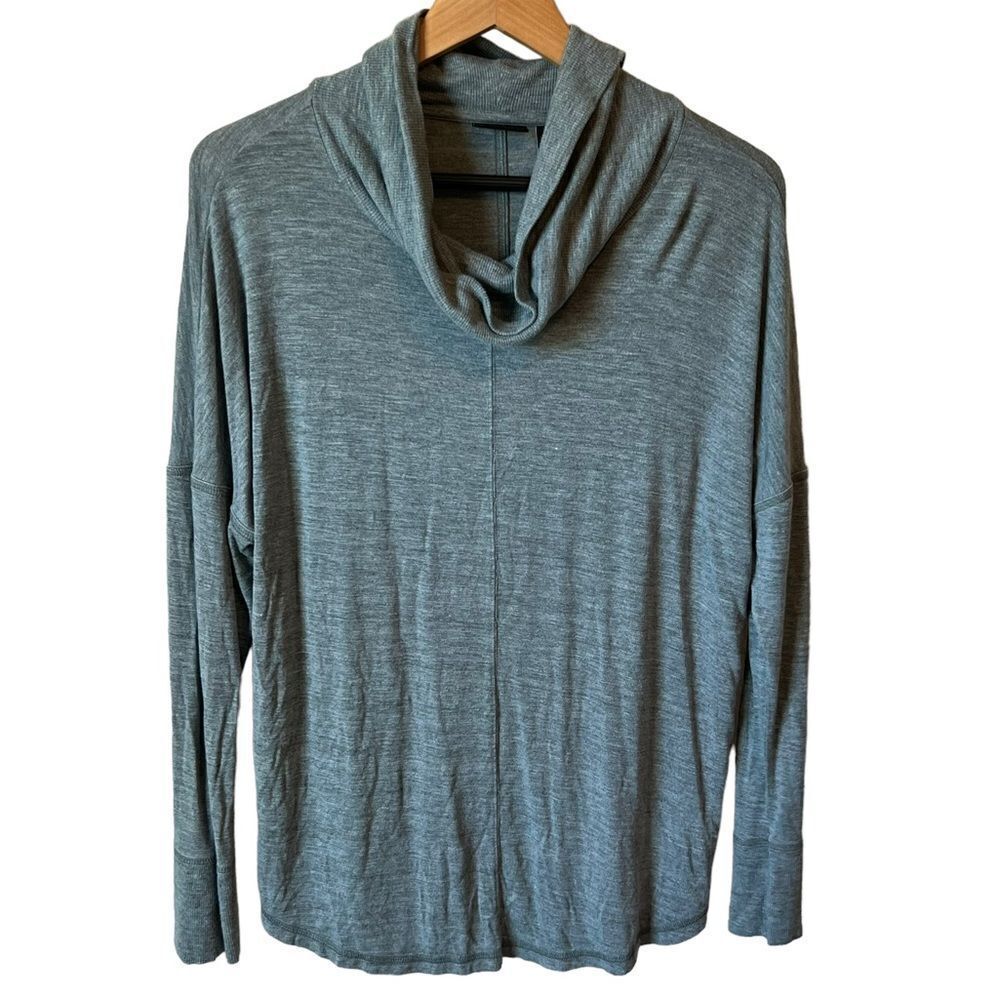 Rachel Zoe Womens Grey Modal Blend Cowl Neck Sweater